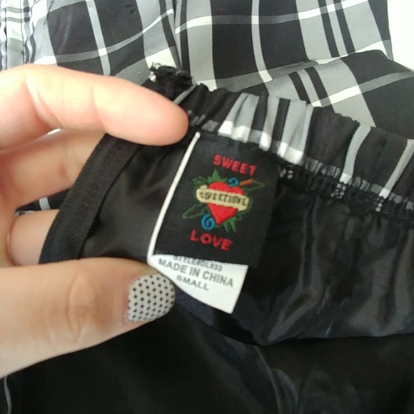 Strapless plaid dress - Picture 4 of 4